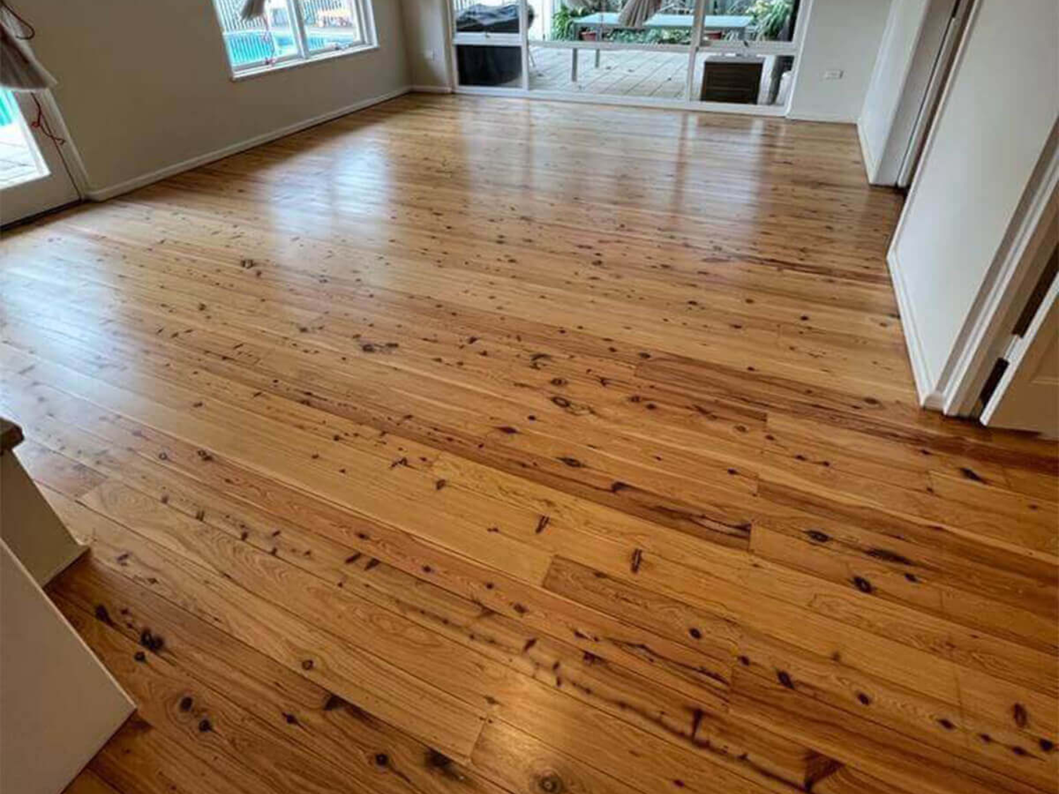 After timber floor sanding and polishing in Perth