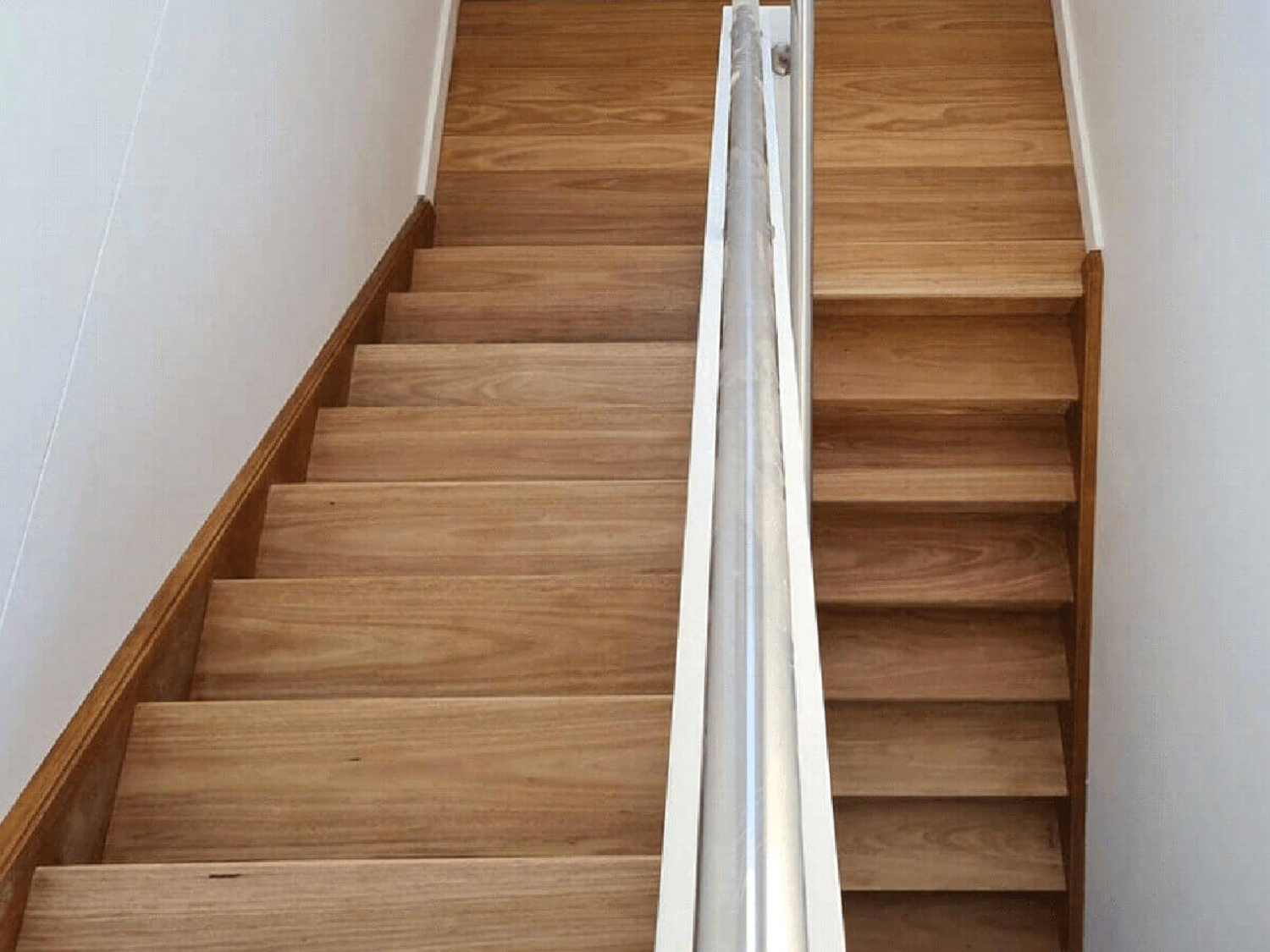 After jarrah floor saninf in Perth