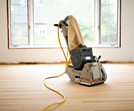 Floor sanding and polishing results on a timber floor in Perth